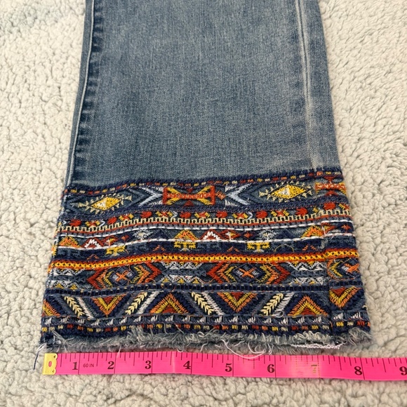 Coldwater Creek Embroidery Raw Hem Jeans sz 18 - Picture 7 of 11